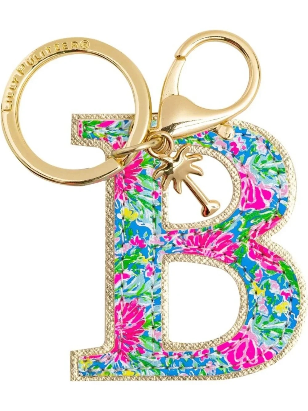 Stylish Leatherette Initial Keychain | Chic Letter Bag Charm for Women